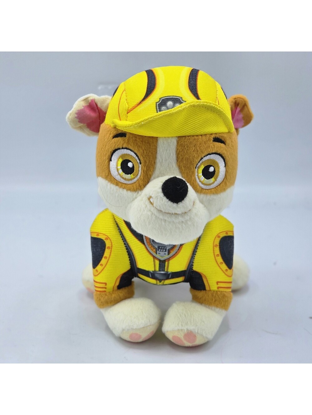Paw Patrol Mighty Pups Rubble Bulldog Plush Stuffed Animal Collectible Toy Kids